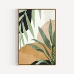 Tropical Leaves I art print in Framed Canvas, Wood Frame Canvas
